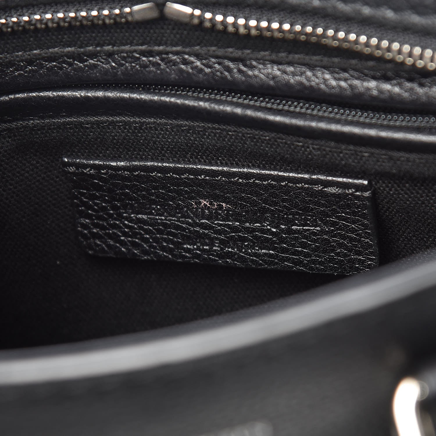 Alexander McQueen Pebbled Calfskin Mini Padlock Tote Black 6 of 9