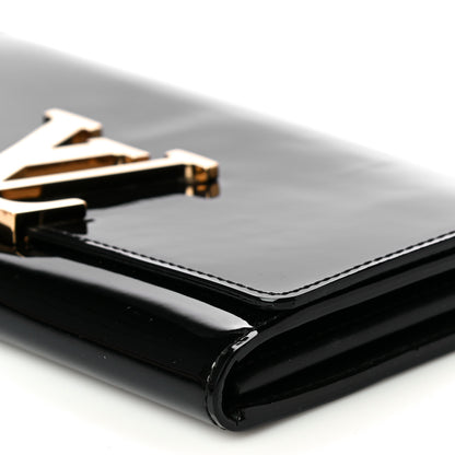 Louis Vuitton Patent Louise Clutch Black 10 of 11