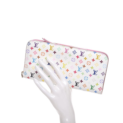 Louis Vuitton Monogram Multicolor Insolite Wallet White Litchi 2 of 7