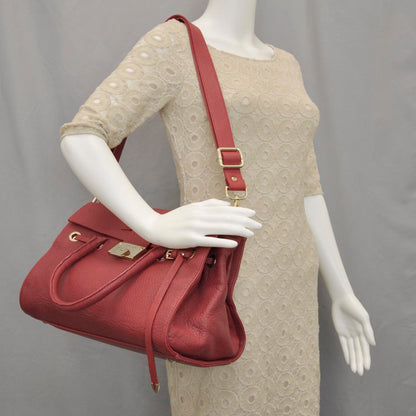 Jimmy Choo Leather Medium Rosalie Red 2 of 9