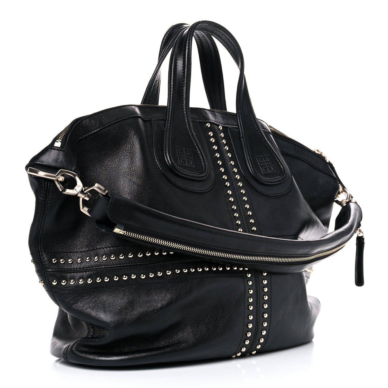 Givenchy Lambskin Studded Medium Nightingale Black 2 of 13