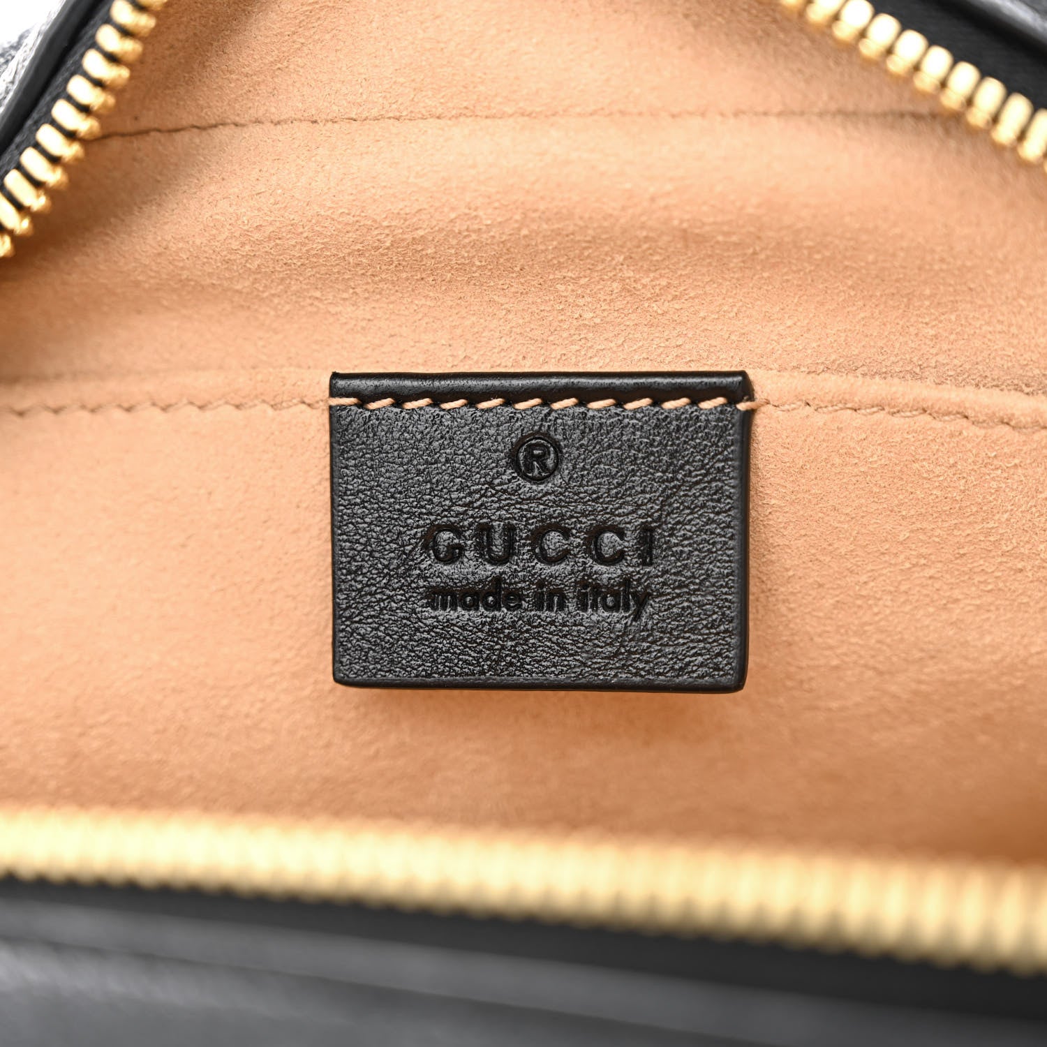 Gucci Monogram Matelasse Diagonal Small GG Marmont Chain Shoulder Bag Beige Black 6 of 10