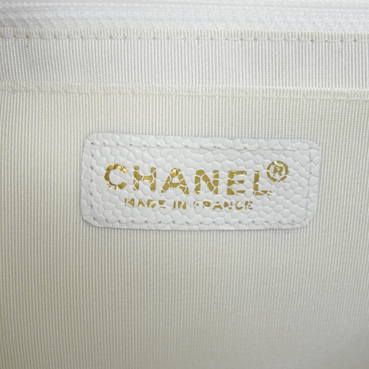 Caviar Kelly Flap Bag White