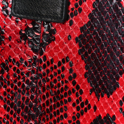 Saint Laurent Python Small Sac de Jour Tote Ruby 12 of 14