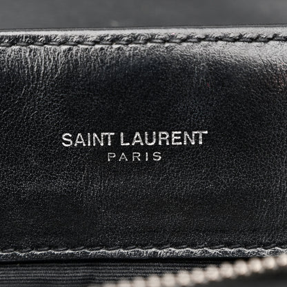 Saint Laurent Calfskin Y Quilted Monogram Medium Loulou Chain Satchel Black 6 of 22