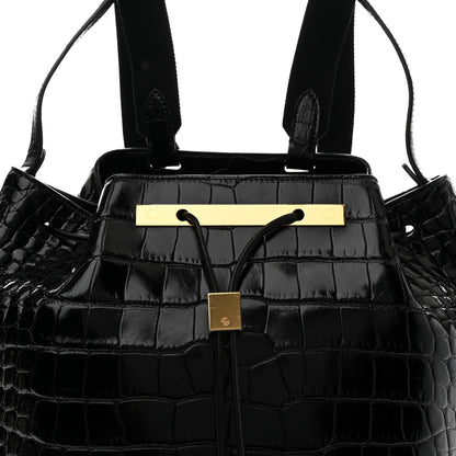 The Row Alligator Backpack Black 6 of 8