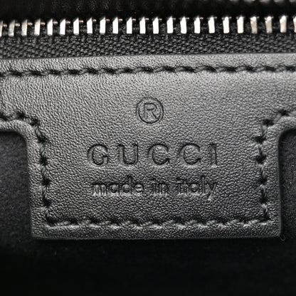 Gucci Senna Calfskin Lines Petite GG Top Handle Shoulder Bag Black Mystic White 6 of 11