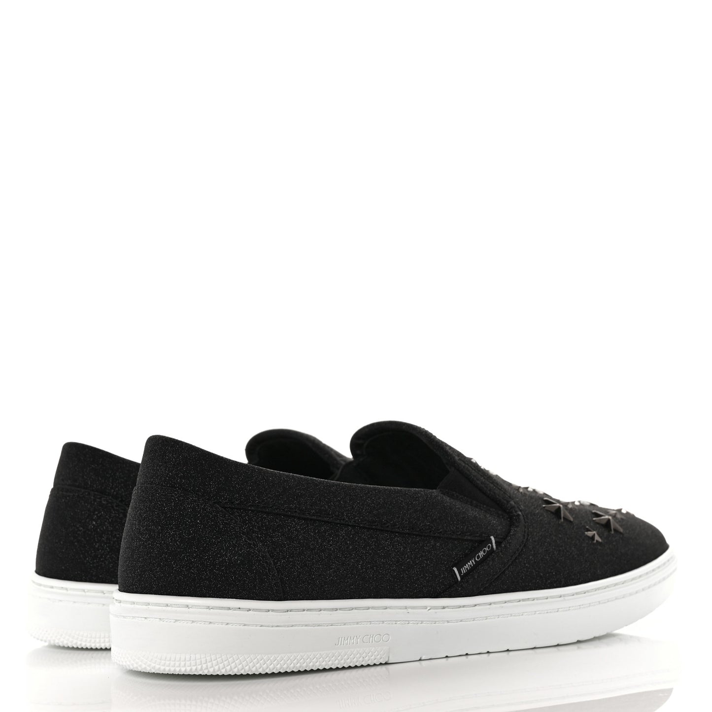 Fine Glitter Suede Mens Grove Sneakers 43.5 Black
