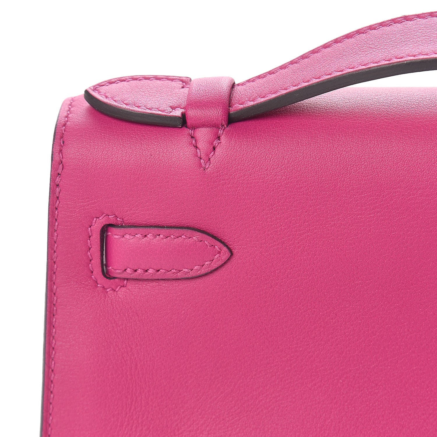 Hermes Swift Kelly Pochette Clutch Rose Pourpre 22 of 27