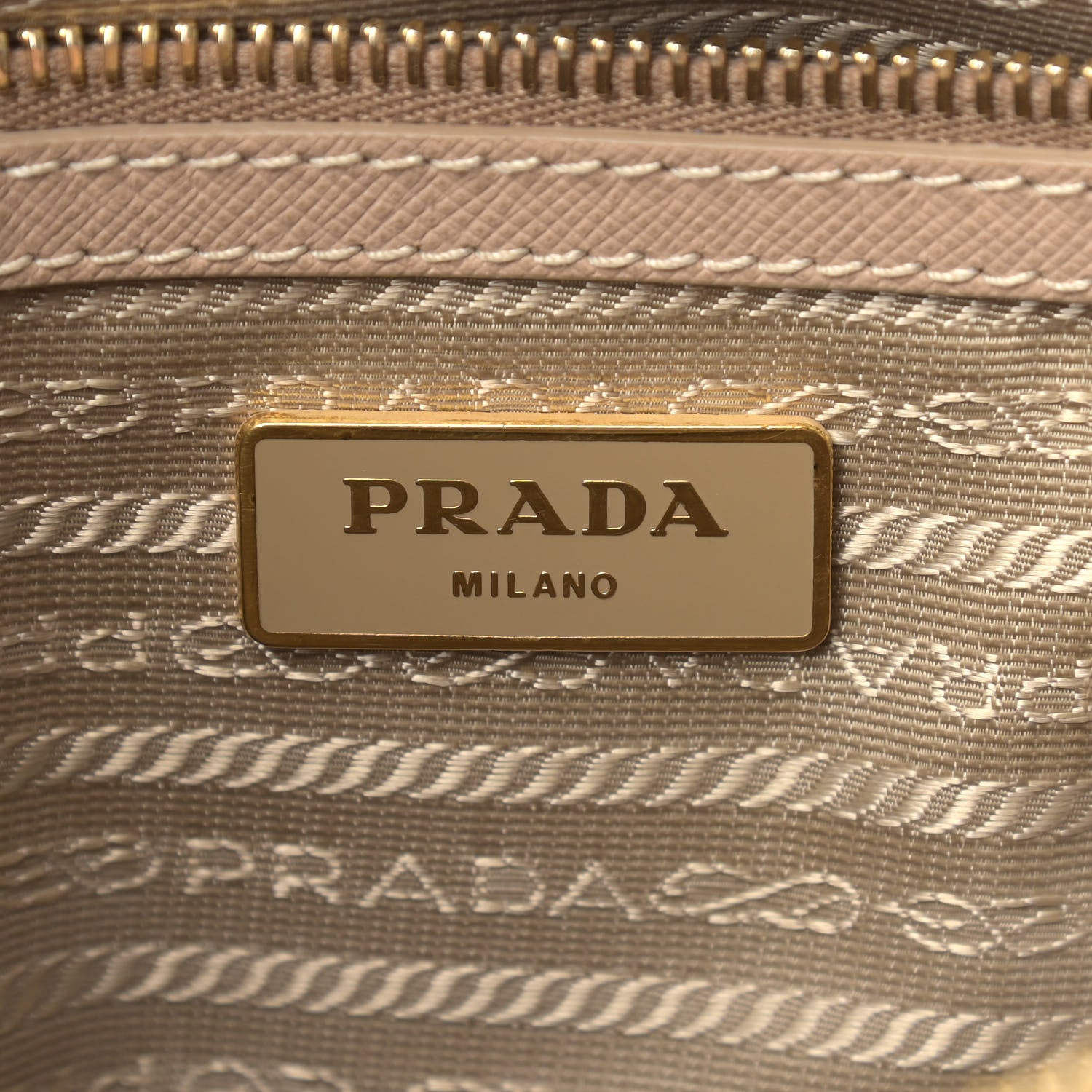 Prada Saffiano Lux Small Tote Sabbia 6 of 13