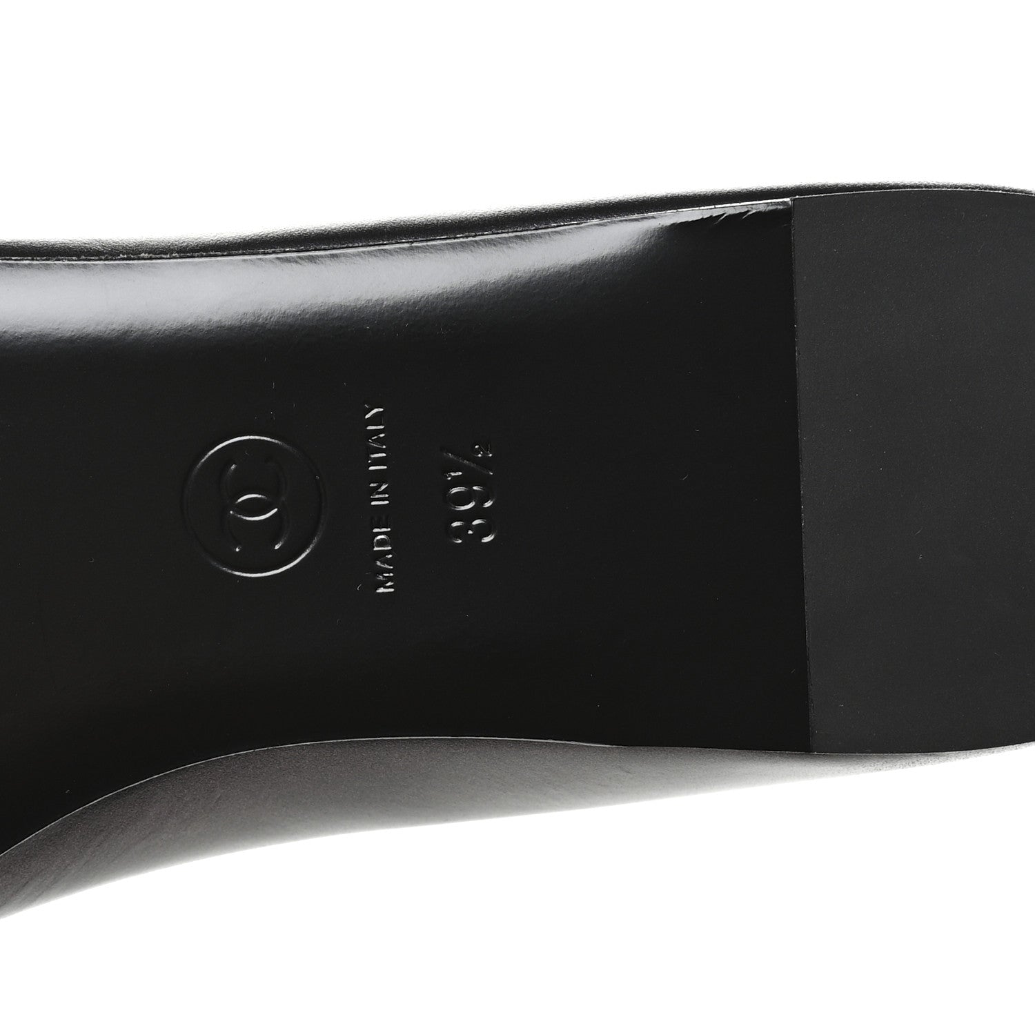 Chanel Lambskin Grosgrain Mary Jane Flats 39.5 Black 7 of 9