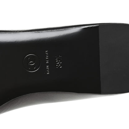 Chanel Lambskin Grosgrain Mary Jane Flats 39.5 Black 7 of 9