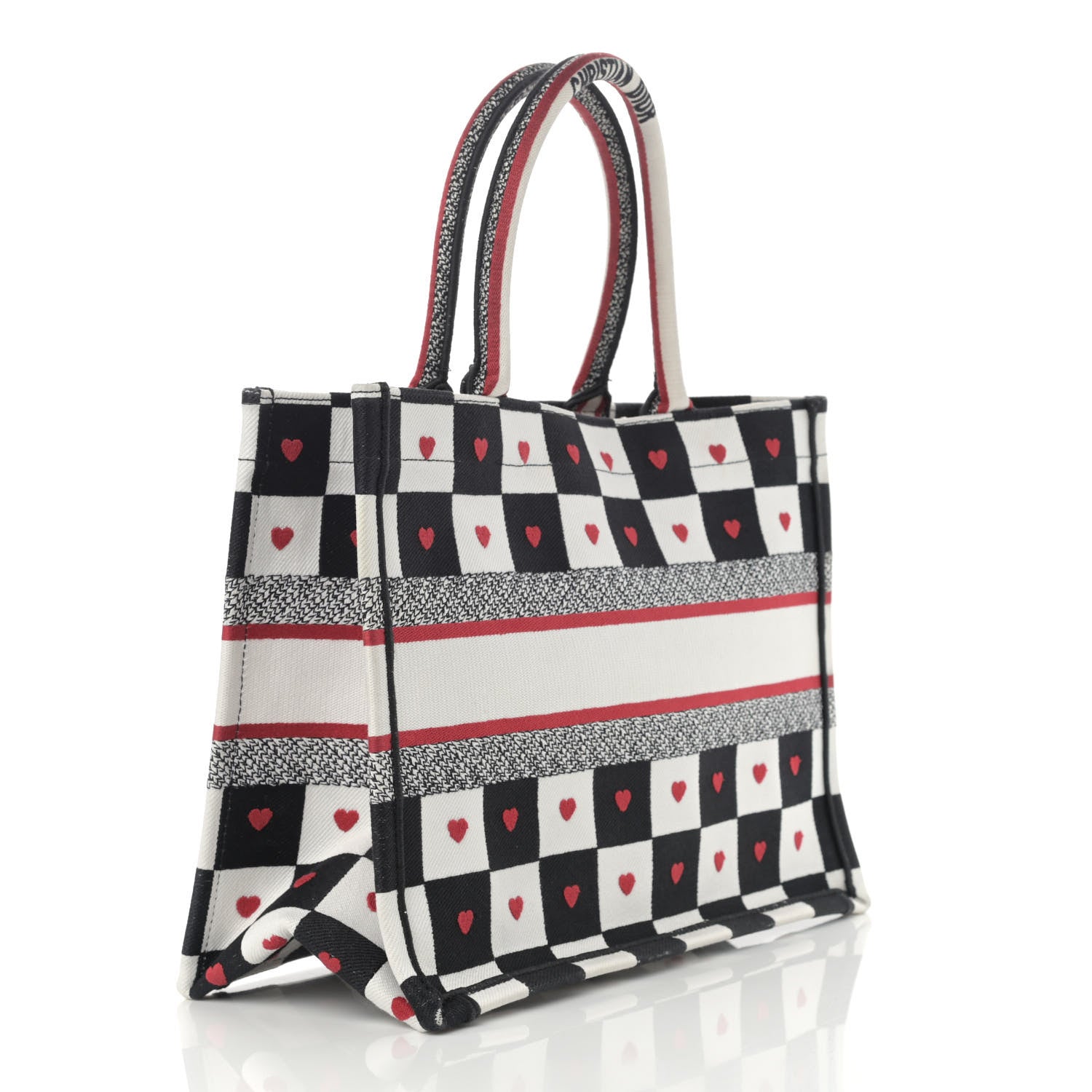 Christian Dior Canvas Embroidered Medium Book Tote Multicolor 3 of 13