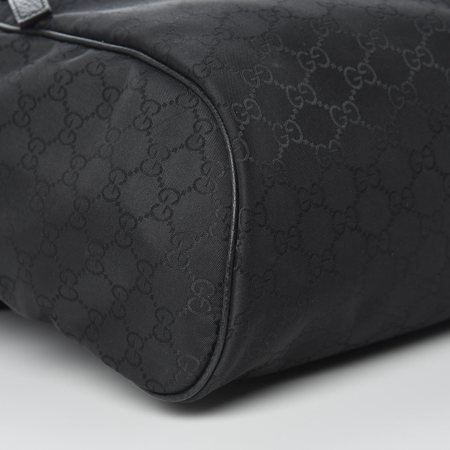 Gucci Nylon Monogram Slim Backpack Black 8 of 9