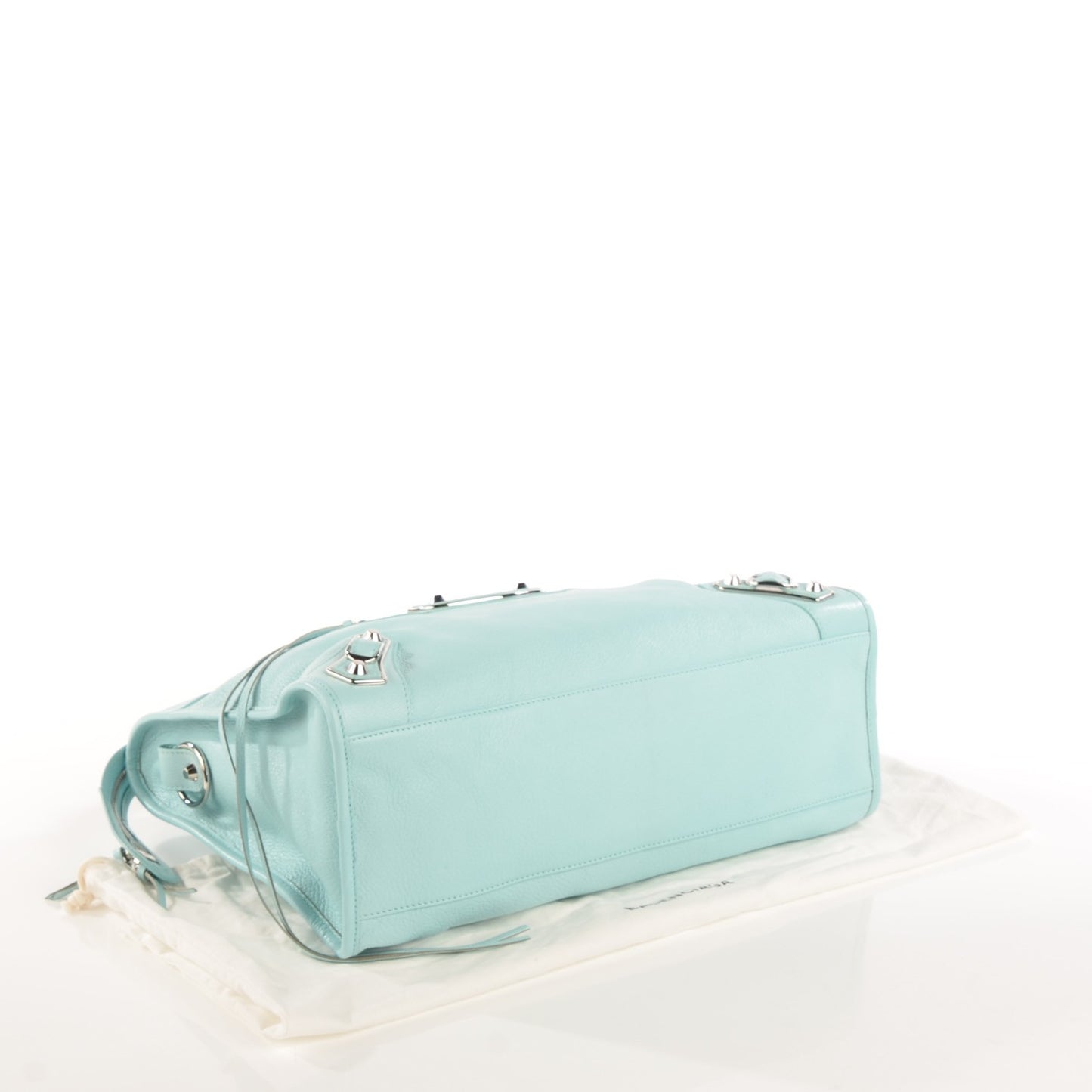 Chevre Silver Metallic Edge Hardware City Bleu Maldives