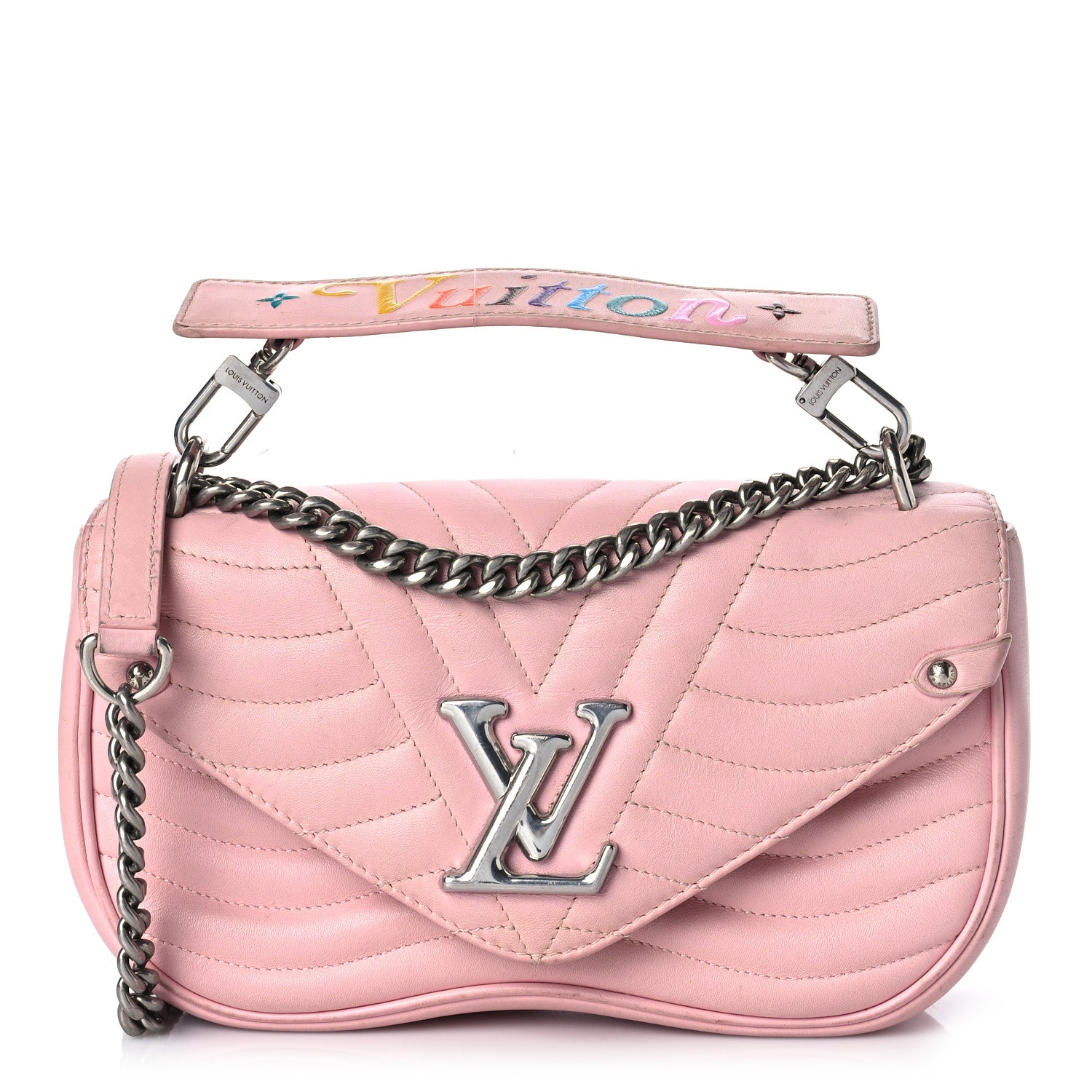 Louis Vuitton Calfskin New Wave Chain MM Smoothie Pink 1 of 18