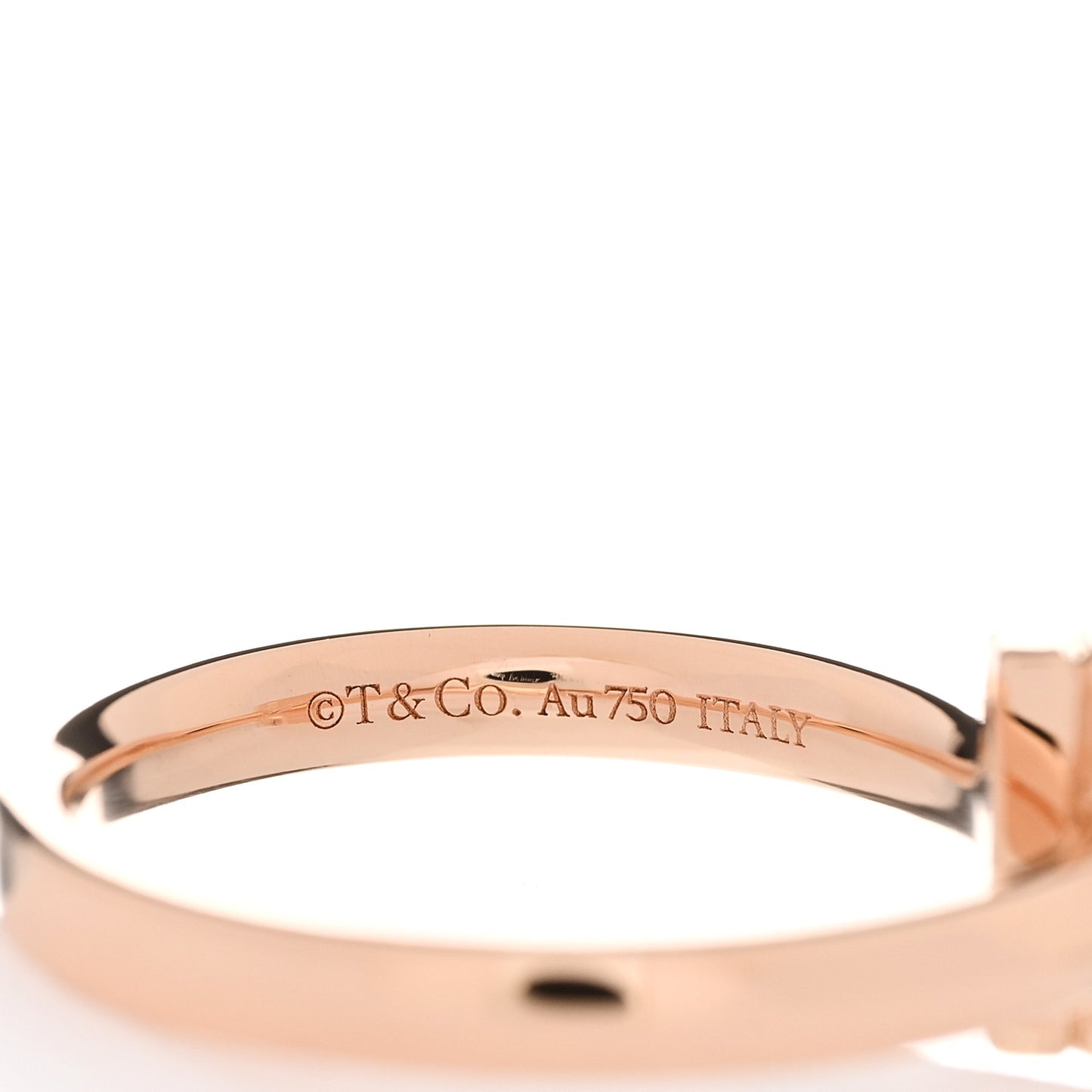 18K Rose Gold Diamond 2.5mm T T1 Ring 52 6