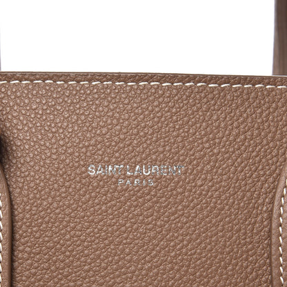 Saint Laurent Grained Calfskin Topstich Baby Sac De Jour Taupe 8 of 8