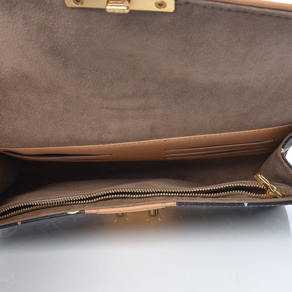 Louis Vuitton Monogram Multicolor Courtney Clutch Black 5 of 10