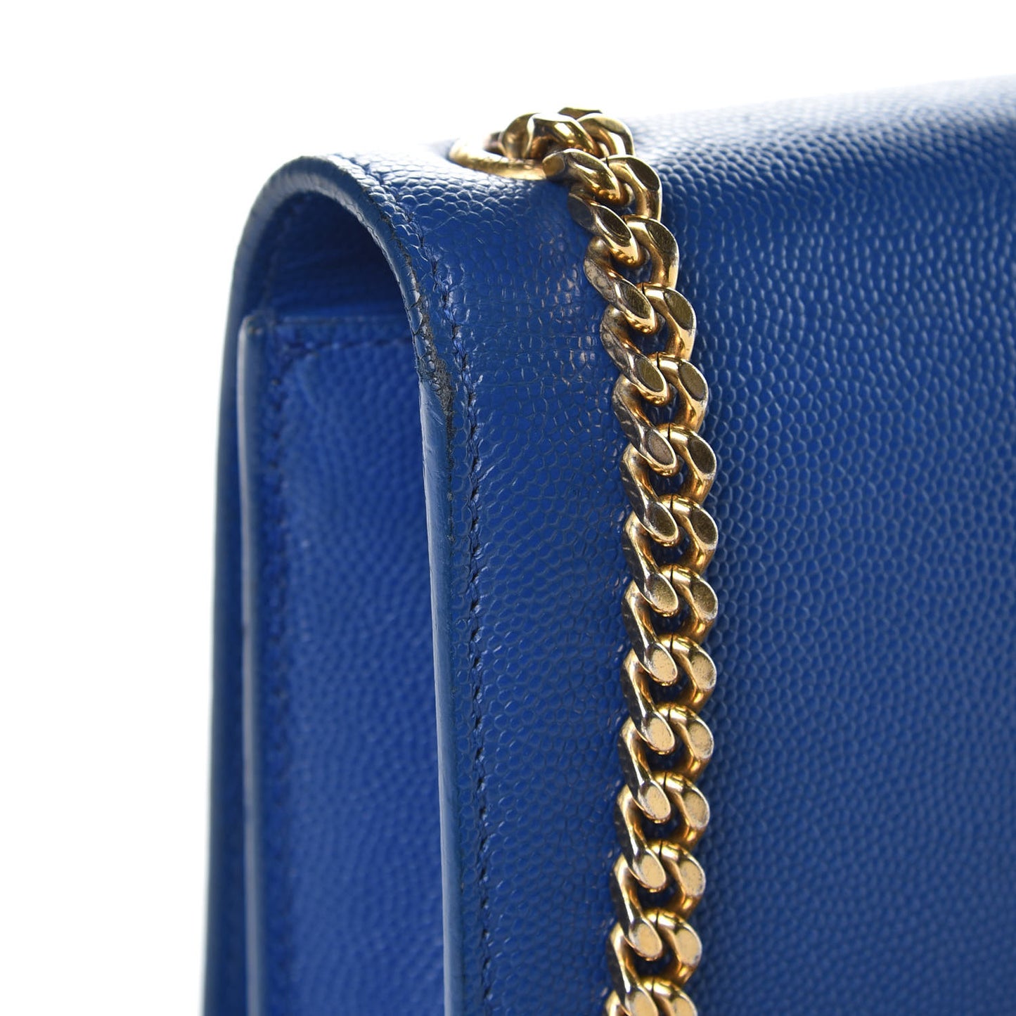 Grain De Poudre Small Classic Monogram Kate Satchel Royal Blue