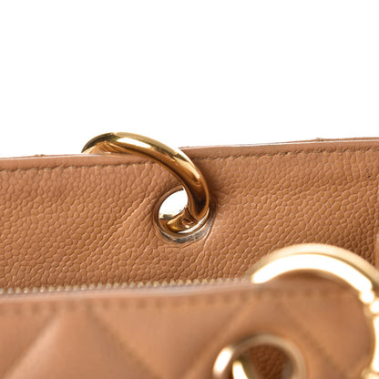 Chanel Caviar Quilted Grand Shopping Tote GST Beige 14 of 30