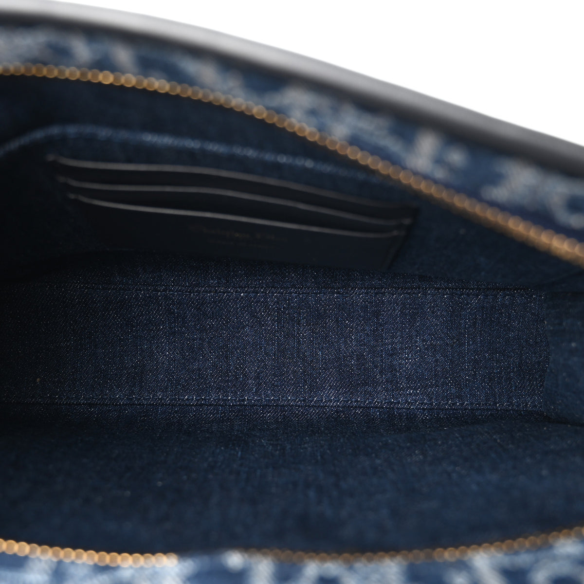 Denim Jacquard Oblique 30 Montaigne Dea Pouch  Blue