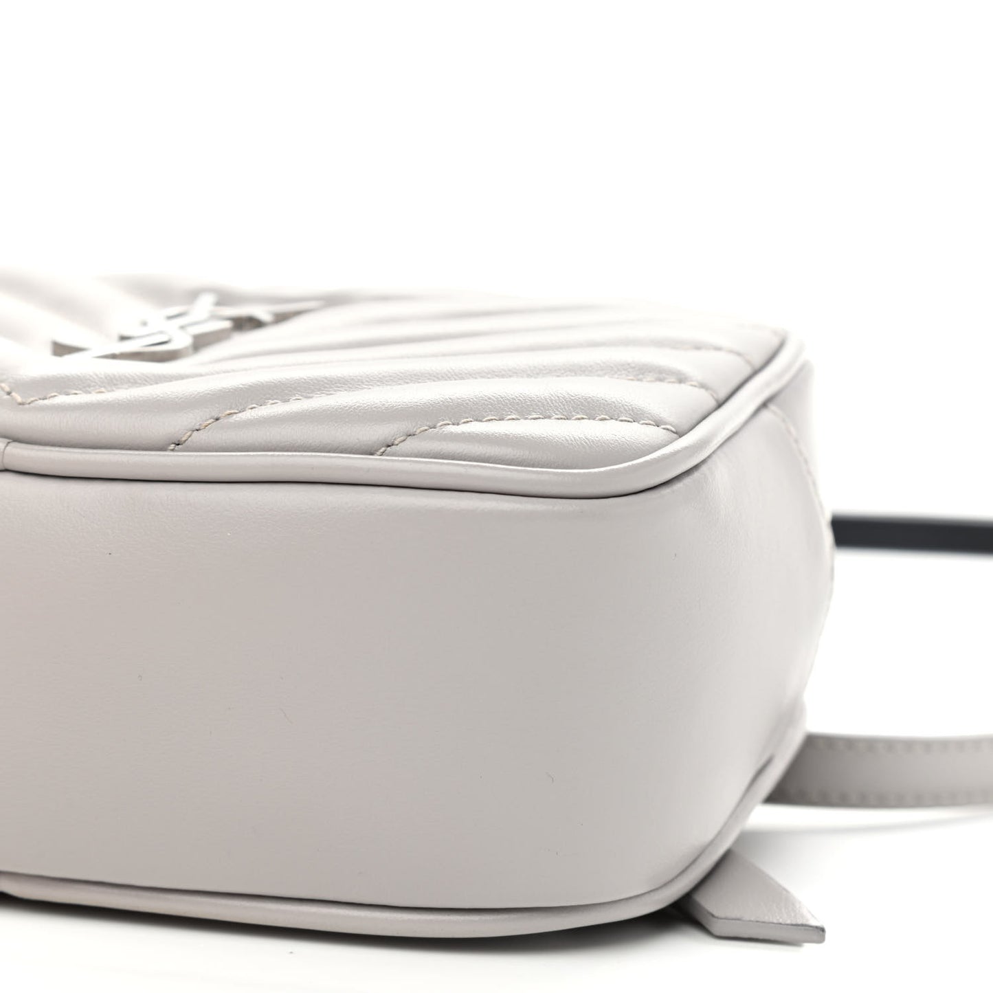 Calfskin Matelasse Monogram Lou Belt Bag Grey