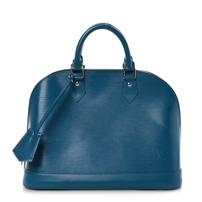 Louis Vuitton Epi Alma PM Cyan 1 of 9