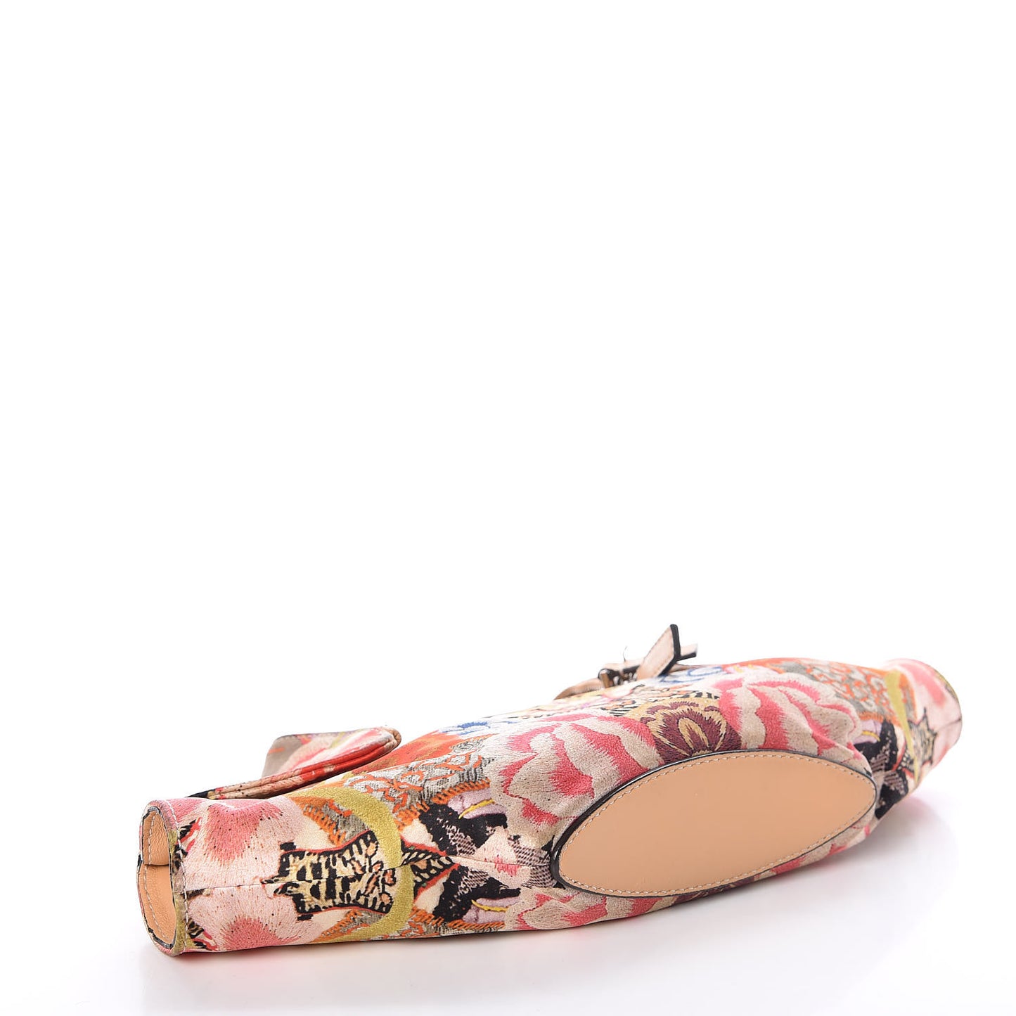 Silk Floral Print De Manta Clutch Multicolor