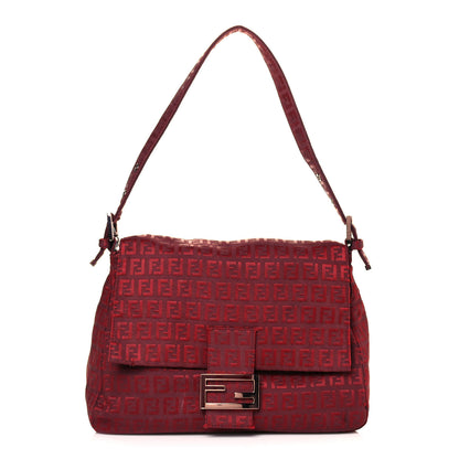 Fendi Zucchino Mama Baguette Red 1 of 14