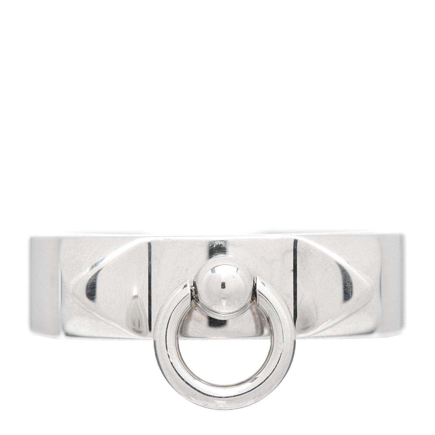 Sterling Silver PM Collier De Chien Ring 51 5.75