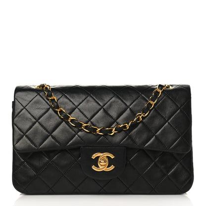 Chanel Lambskin Quilted Small Double Flap Black 1 of 10