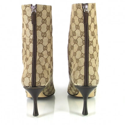 Gucci Monogram Short Boots 10.5 Ebony 3 of 6