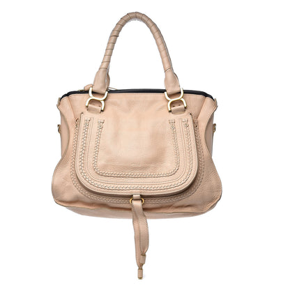 Chloe Calfskin Medium Marcie Satchel Cream 1 of 26