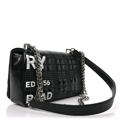 Burberry Patent Quilted Horseferry Print Small Lola Bag Black 3 of 8
