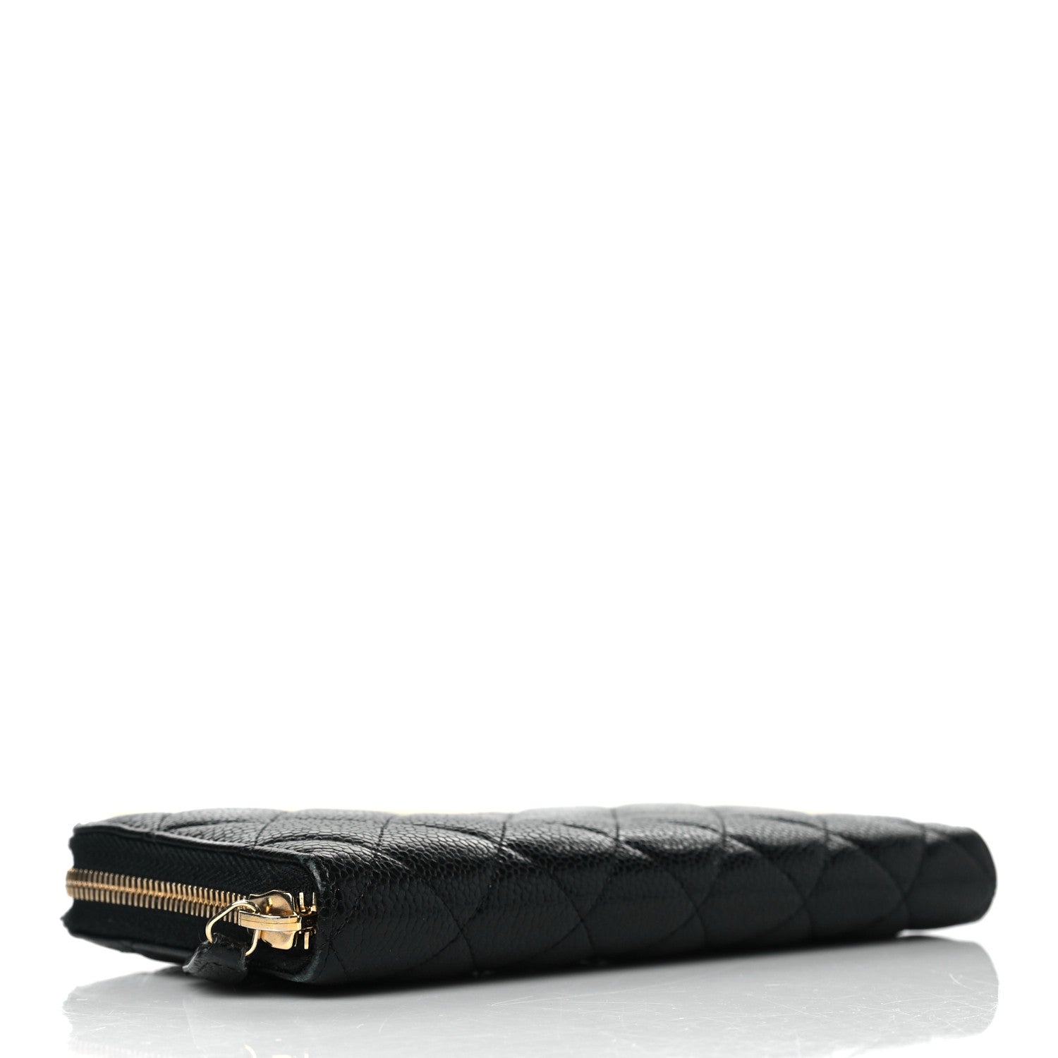 Chanel Caviar Quilted Large Gusset Zip Around Wallet Black 4 of 8