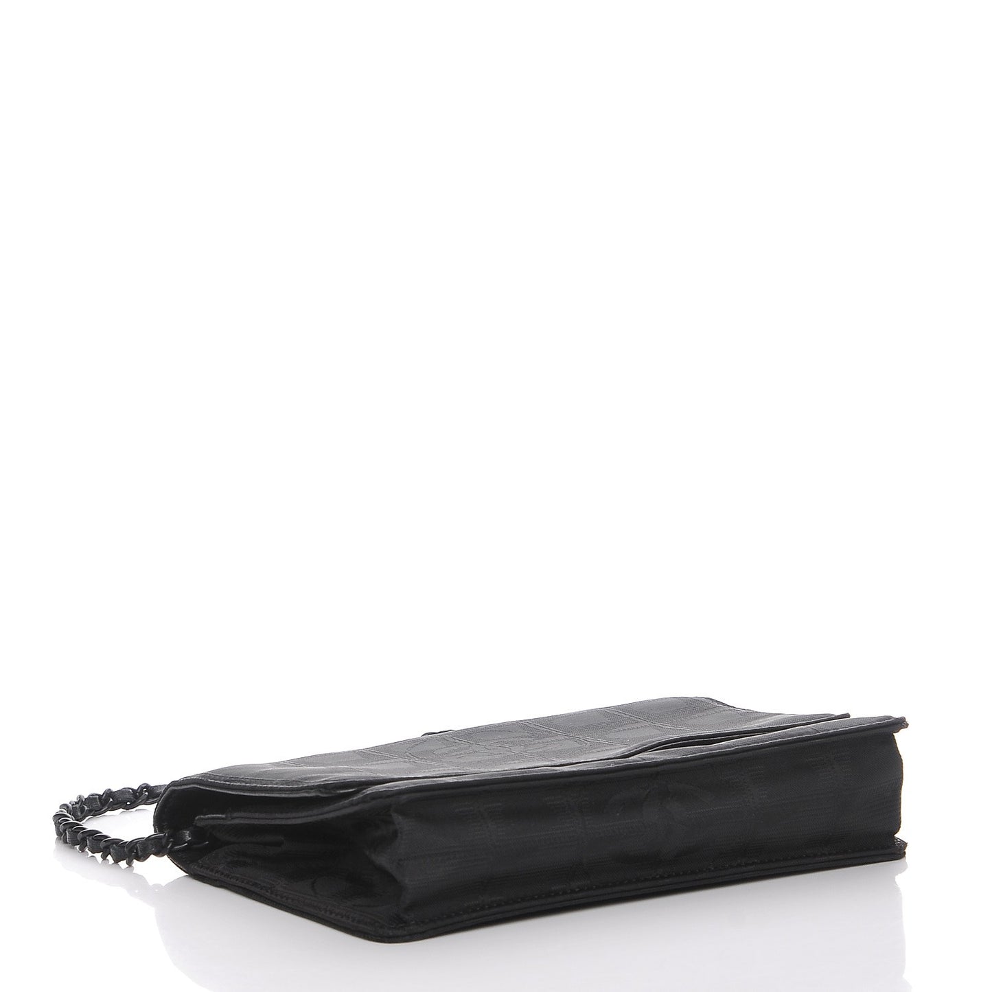 Nylon Travel Wallet On Chain WOC Black
