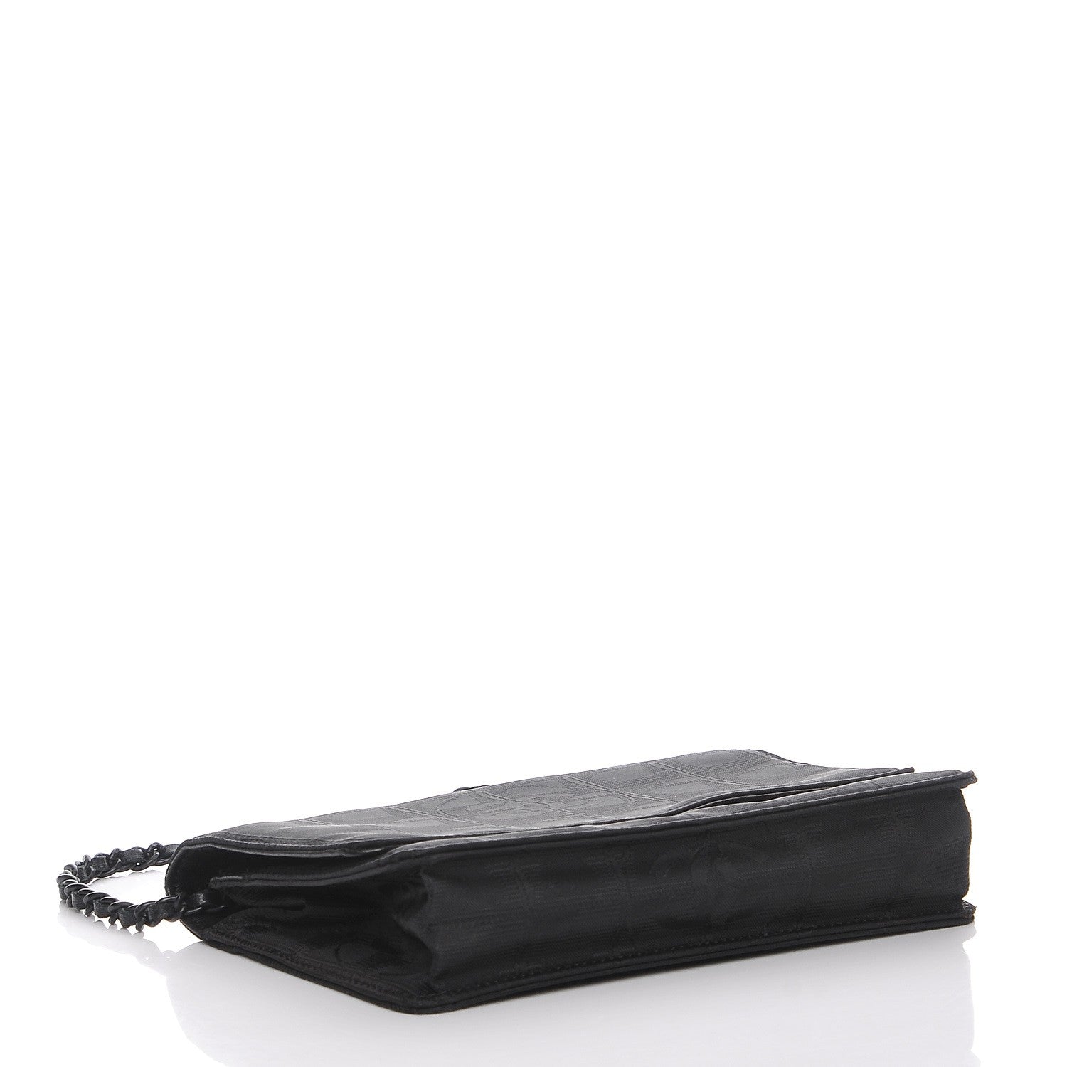 Chanel Nylon Travel Wallet On Chain WOC Black 4 of 9