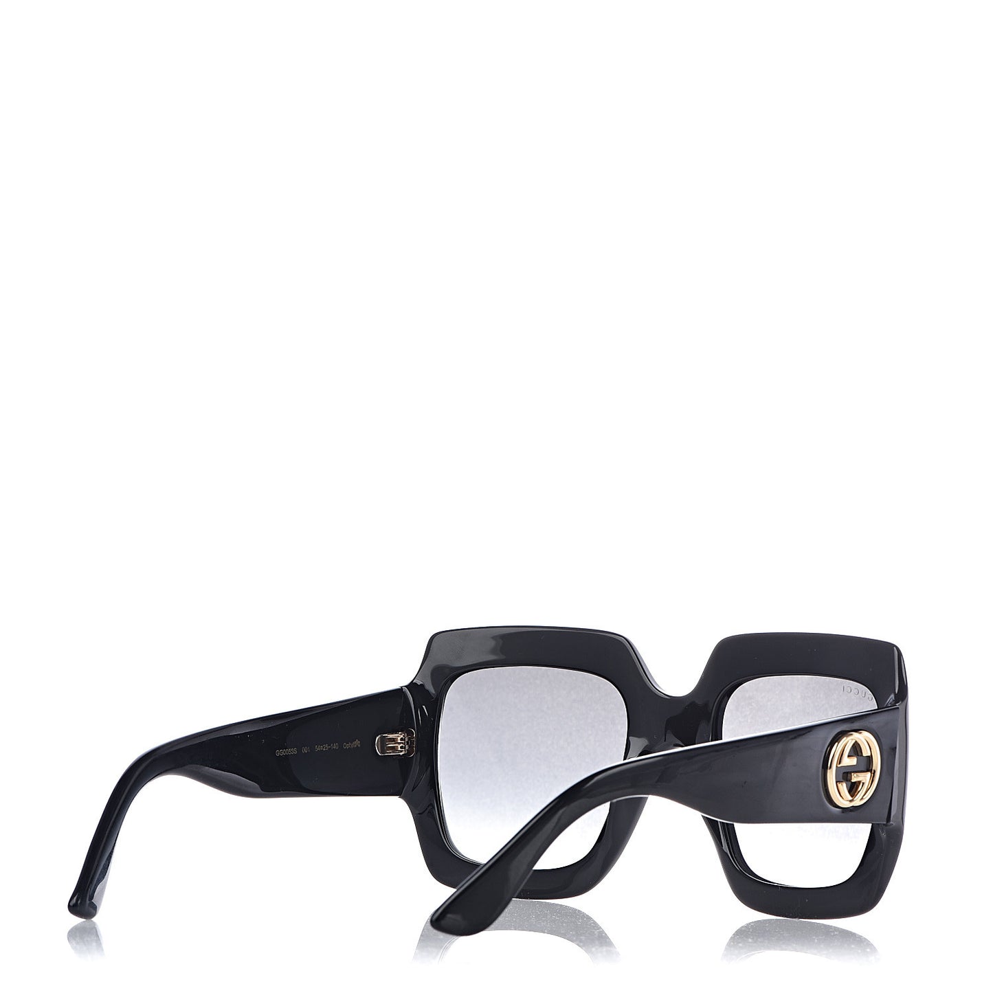Acetate Square Frame Sunglasses GG0053S Black
