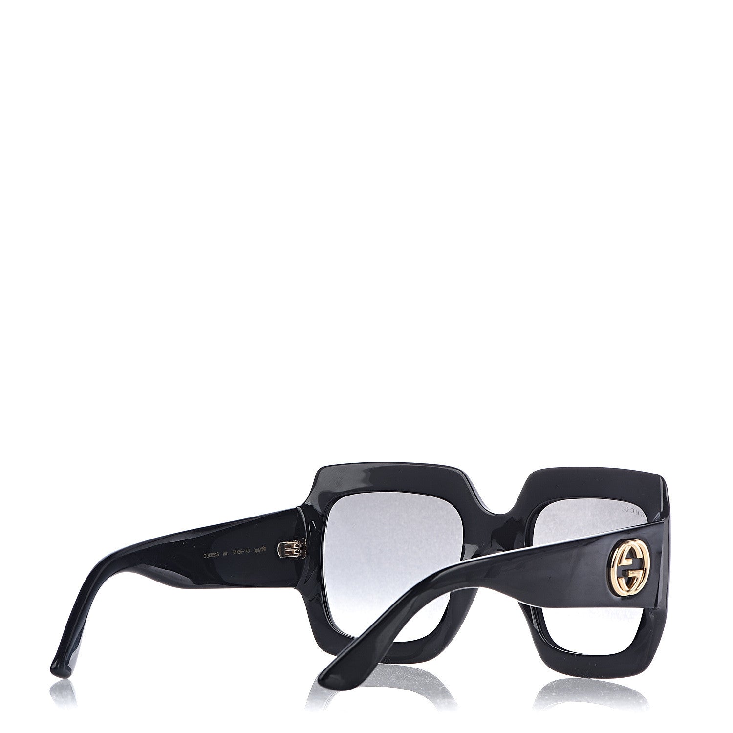 Gucci Acetate Square Frame Sunglasses GG0053S Black 4 of 7