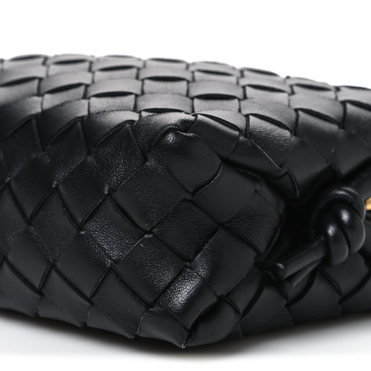 Nappa Intrecciato Mini Loop Camera Bag Black