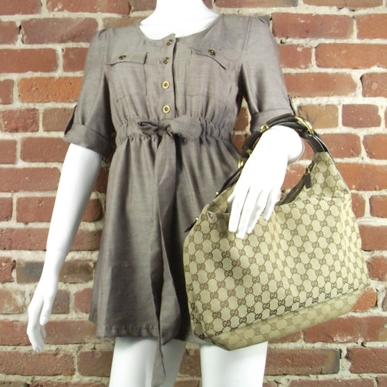 Monogram Medium Horsebit Chain Hobo