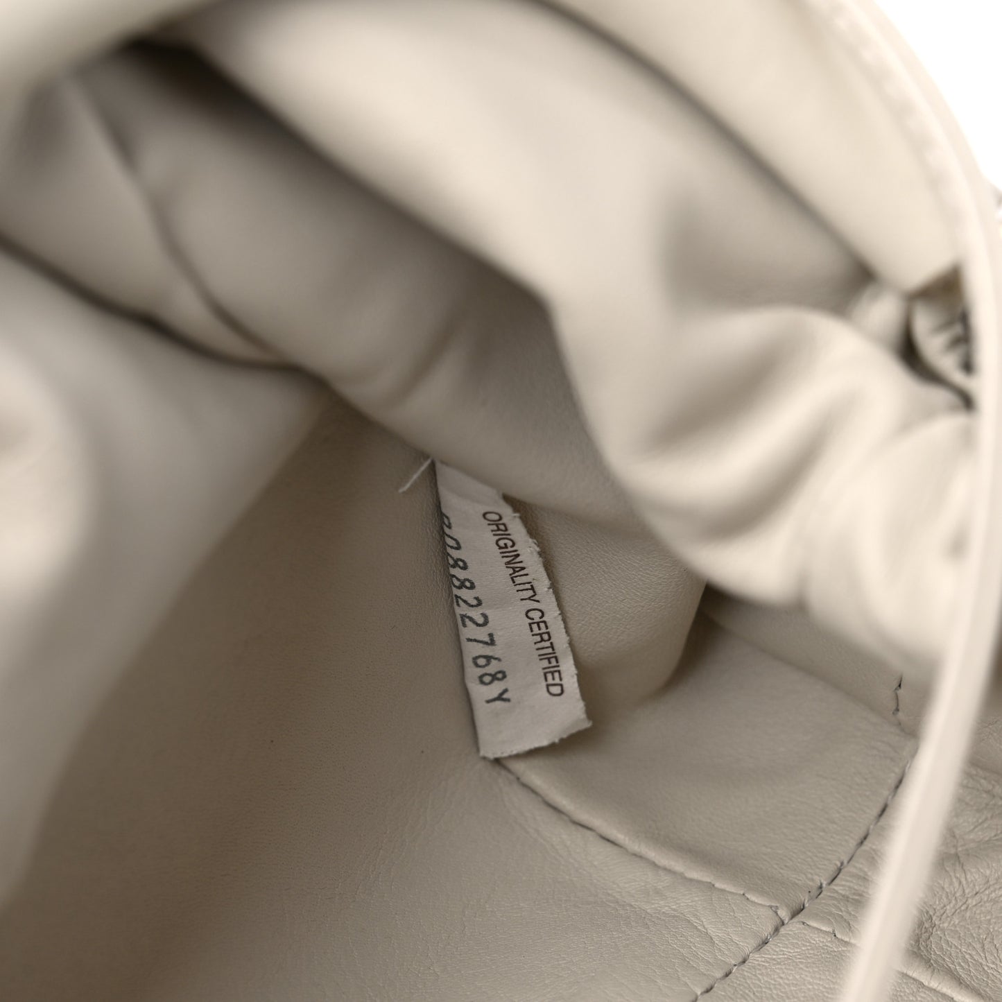 Butter Calfskin The Mini Pouch Chalk