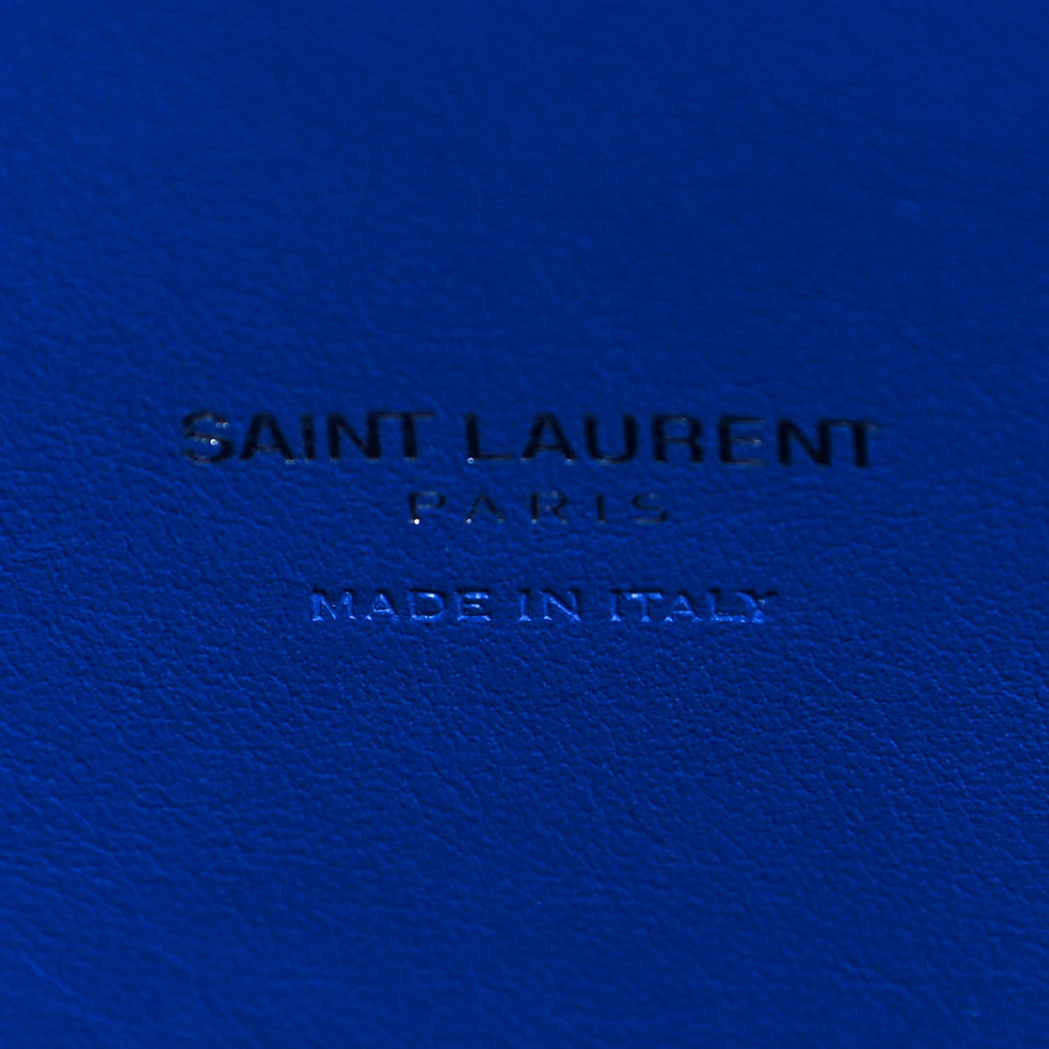 Saint Laurent Calfskin Crocodile Embossed Small Sac De Jour Royal Blue 6 of 10
