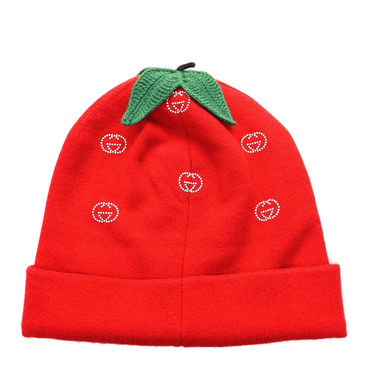 Gucci X PALACE Knit Interlocking G Strawbeanie Hat M Red 2 of 4