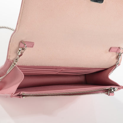 Fendi Vitello Flamingo Tube Wallet on Chain Pink 5 of 8