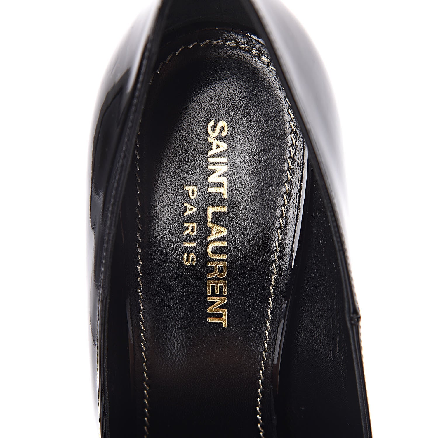 Saint Laurent Patent Opyum 110 Pumps 38 Black 7 of 8