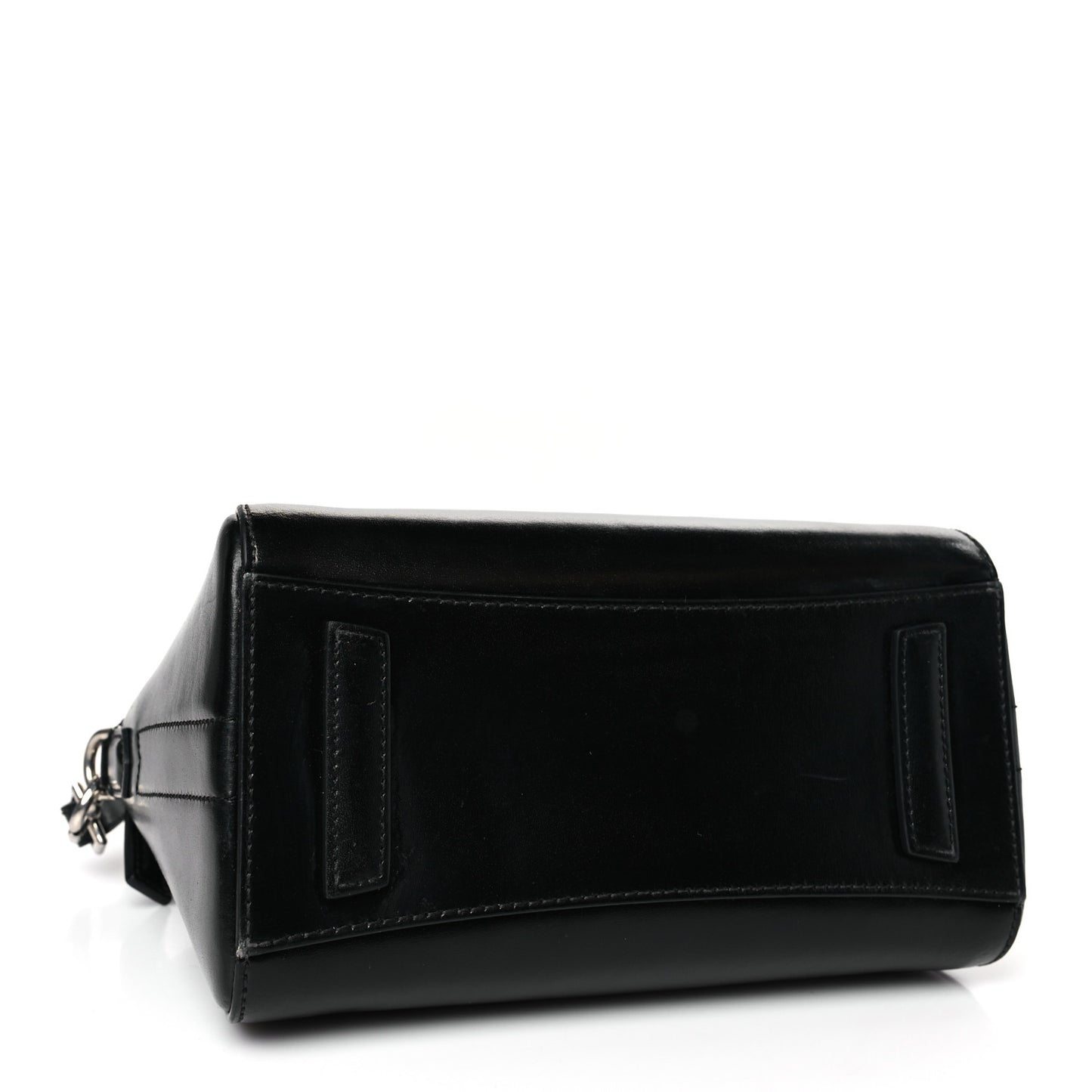Shiny Lord Calfskin Mini Antigona Black