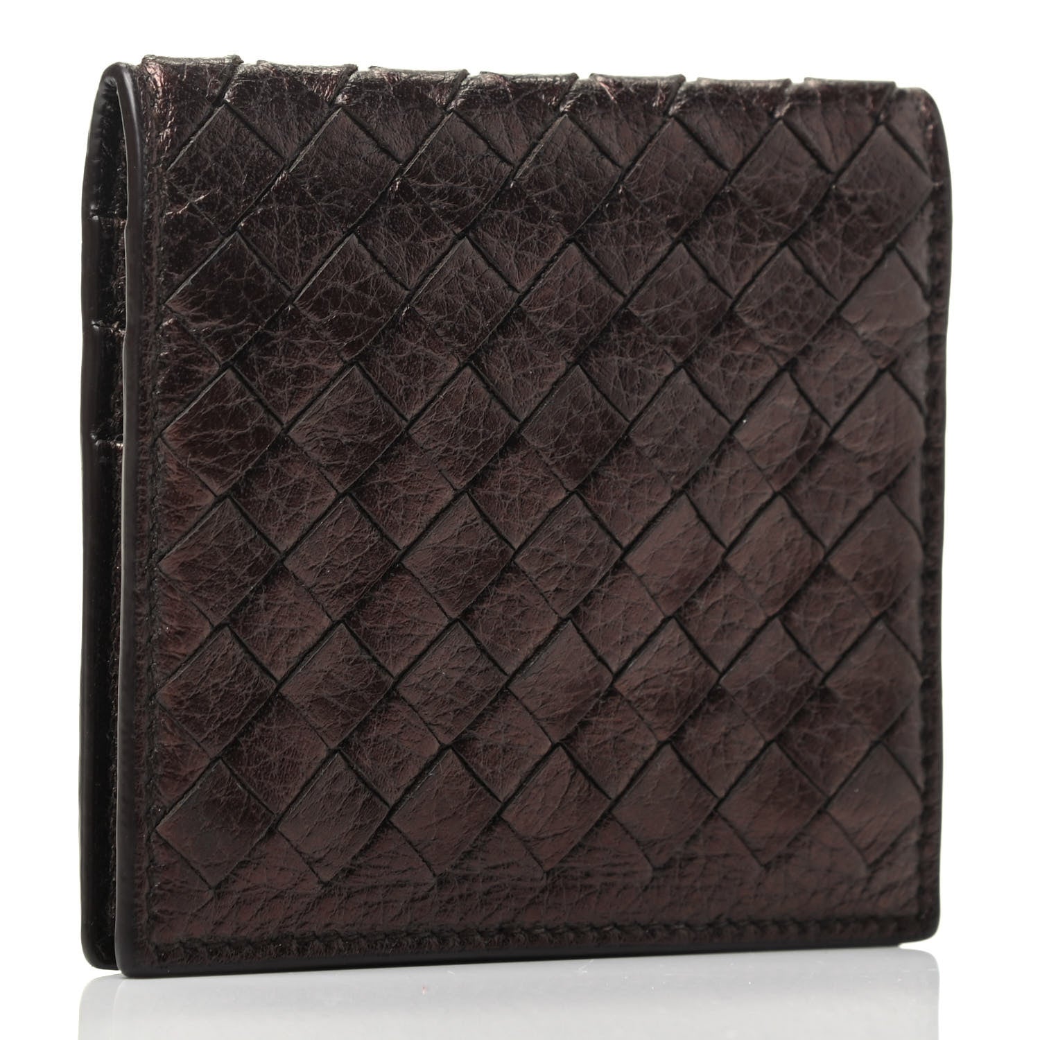 Bottega Veneta Nappa Intrecciato Card Holder Bronze 2 of 3