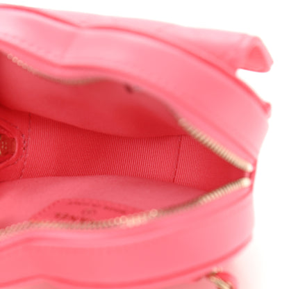 Chanel Lambskin Quilted CC In Love Heart Waist Belt Bag With Chain Pink 5 of 11